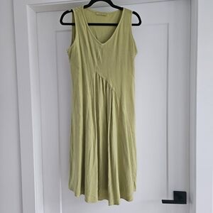 Cut Loose Green Sleeveless Midi Dress 100% RAYON Size XS Oversized